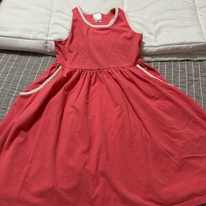 Hanna Andersson Coral Sleeveless Kids Dress